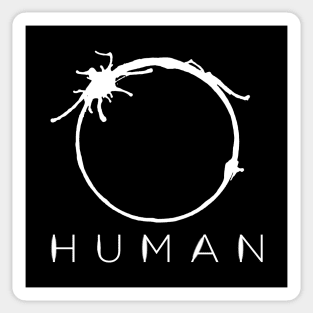 Arrival - Human White Sticker